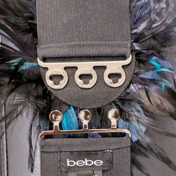 ?GLAMOROUS?VTG 1920s Style Ostrich Feathers, Gemstones & Crystals Corset Belt main image 6